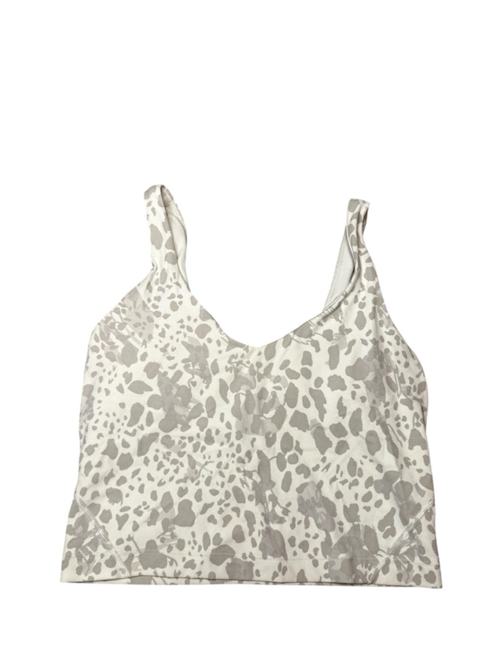 lululemon athletica Cream and Light Gray Camo Leggings (Size 4)